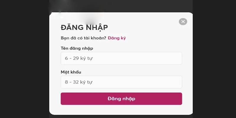 Thông tin login tài khoản VB 777